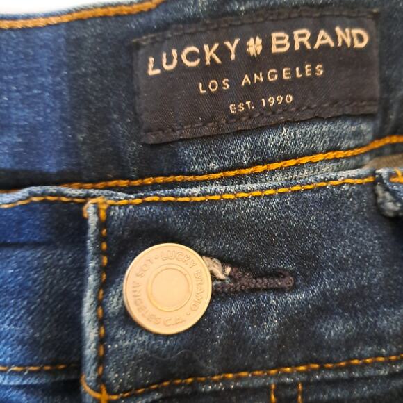 Lucky Womens Jeans Size 32 Americana Boho Soft Grunge Y2K Straight Leg - Picture 5 of 10